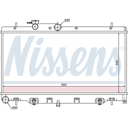 NISSEN Radiator, 64114 64114